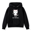 Cute But Psycho Prints Fleece Hoodies Pullover Sweatshirts Casual Hoddies Kids Children Hoody Tracksuit Boys Girls Sportswear