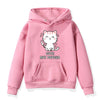 Cute But Psycho Prints Fleece Hoodies Pullover Sweatshirts Casual Hoddies Kids Children Hoody Tracksuit Boys Girls Sportswear