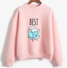 Best Friend Tops Long Sleeve Sweatshirt For Women Snacks Tracksuit Moletom Ladies Fleece BFF Pullover Sister Hoddy Hoodies