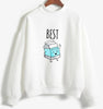 Best Friend Tops Long Sleeve Sweatshirt For Women Snacks Tracksuit Moletom Ladies Fleece BFF Pullover Sister Hoddy Hoodies