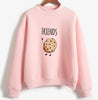 Best Friend Tops Long Sleeve Sweatshirt For Women Snacks Tracksuit Moletom Ladies Fleece BFF Pullover Sister Hoddy Hoodies